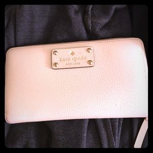 Kate Spade cream leather wallet